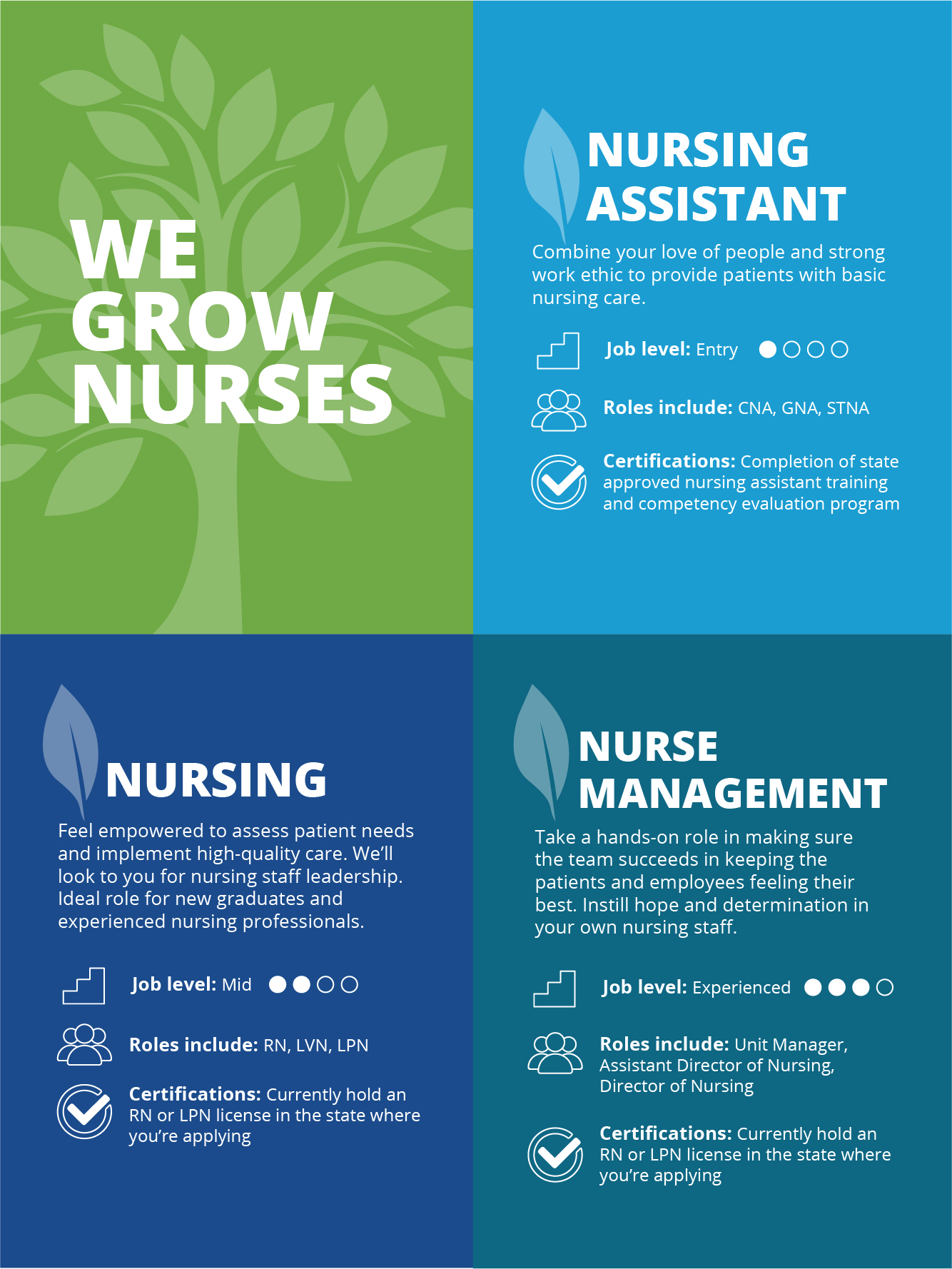 we grow nurses infographic